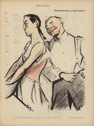 夫婦愛。ル・リールのイラスト 作： Rene George Hermann Paul