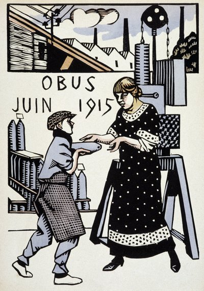 1915年6月 - ヘルマン・ポールが描いた「戦争のカレンダー」（1916年版）に掲載。 作： Rene George Hermann Paul