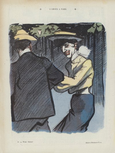 売春 - 1905年5月27日付『Le Rire』（リトグラフ）の挿絵 作： Rene George Hermann Paul