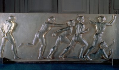 ガラス製のアスリートパネル 作： Rene Jules Lalique