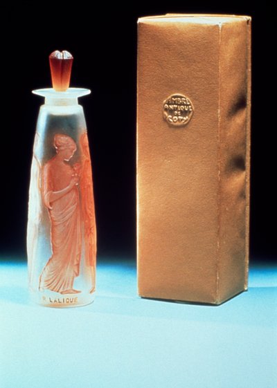 コティ社の香水「Ambre Antique」のガラス製フラコン 作： Rene Jules Lalique