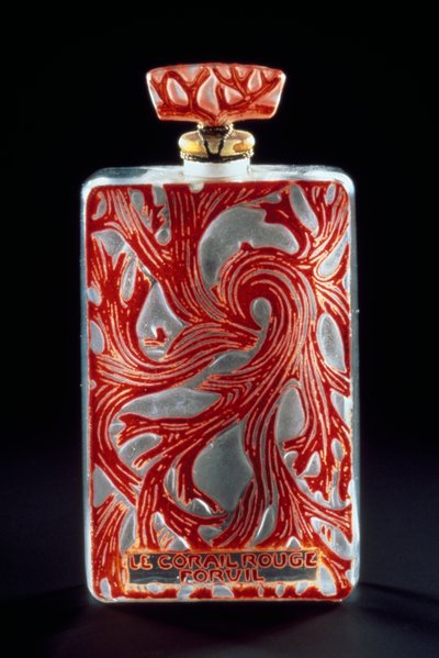 Forvil社の香水「Red Coral（Le Corail Rouge）」のガラス製フラコン 作： Rene Jules Lalique