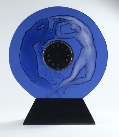 昼と夜、1926年（ガラス時計サラウンド） 作： Rene Jules Lalique