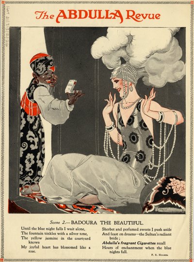 アブドゥラ タバコ、1920 年代 作： Rene Vincent