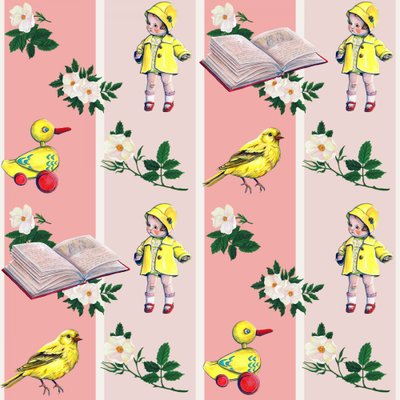 甘い人形とバラ 作： Renee Machan Cottagecore Artist