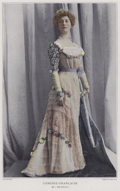 Henriette Henriot、フランスの女優（カラー写真） 作： Reutlinger Studio