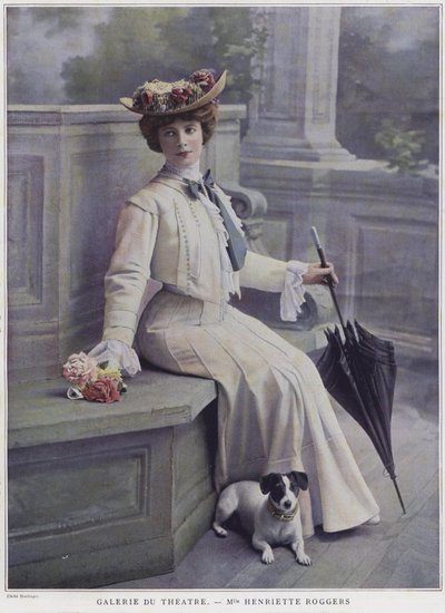 Henriette Roggers、フランスの女優（カラー写真） 作： Reutlinger Studio