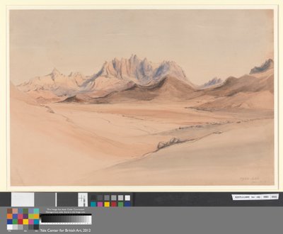 Djebel Serbal、シナイ 作： Rev. Edward Thomas Daniell