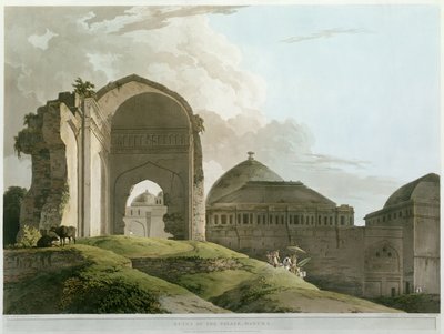 トーマスとウィリアム（1769-1837）ダニエルによって刻まれたマドゥライ宮殿の遺跡、ダニエル、1798年（カラーリソ）を公開 作： Rev. Edward Thomas Daniell