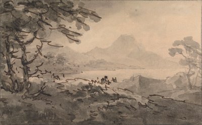 山がそびえ立つ湖 作： Rev. William Gilpin