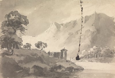 城と川と山のある風景 作： Rev. William Gilpin