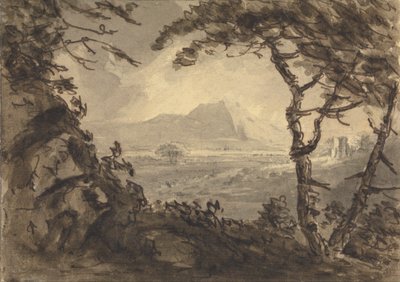 Paisagem com Montanha no Centro de Distância 作： Rev. William Gilpin