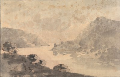 川のある山岳風景 作： Rev. William Gilpin