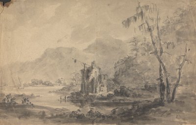 城のある川の風景 作： Rev. William Gilpin