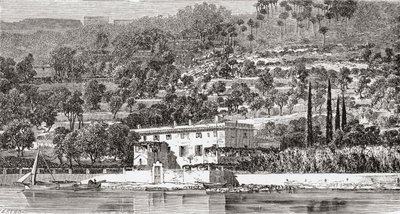 19世紀後半のイタリア、ラ・スペッツィアの対岸にあるパルマリア島。1890年頃に出版されたサミュエル・マニング師によるイタリアの写真より。 作： Reverend Samuel Manning