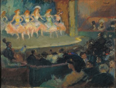カフェ コンサート - リカール カナルズ (1876-1931) の絵画 - c. 1903 - キャンバスに油彩 - 51x66 - カタルーニャ国立美術館、バルセロナ 作： Ricardo Canals y Llambi