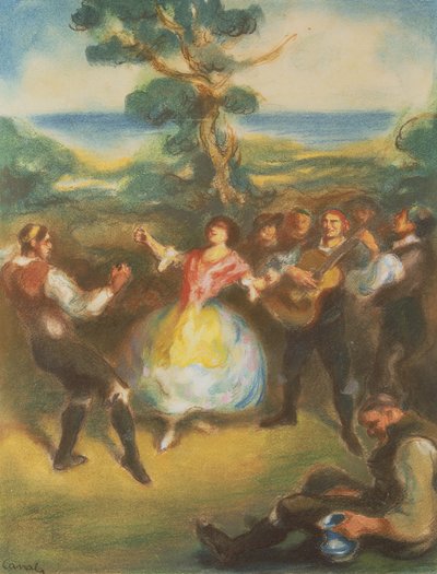「The Jota」、1911年頃（キャンバスに油彩） 作： Ricardo Canals y Llambi