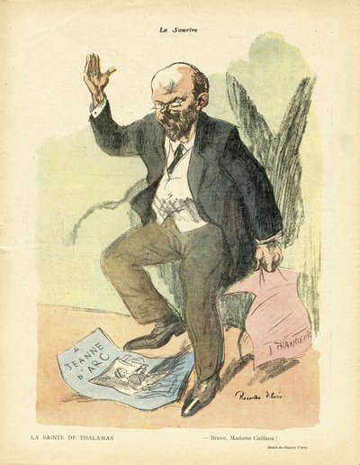 リカルド・フローレス（1878-1918）によるイラスト（『ル・スマイル』17号、23/04/14） - タラマの健康 - 宗教 信仰 - ジャンヌ・ダルク、アネ、タラマ アメデ・フランソワ（1867-1953 作： Ricardo Flores