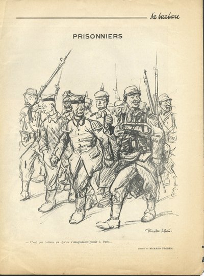リカルド・フローレス（1878-1918）による『The Barbarian』No.4の挿絵 作： Ricardo Flores