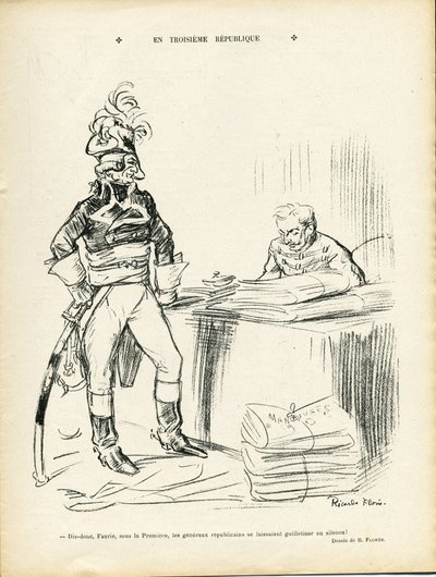 リカルド・フローレス（1878-1918）のイラスト（Le Lire, 29/11/13） - 第三共和国で - Iere Republique - General Generaux, Baptiste Faurie (1853-1938) 作： Ricardo Flores