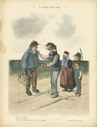 Le Rire』に掲載されたリカルド・フローレス（1878-1918）のイラスト 作： Ricardo Flores