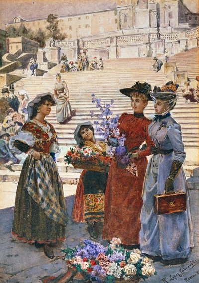 ローマのスペイン階段 作： Ricardo Lopez Cabrera