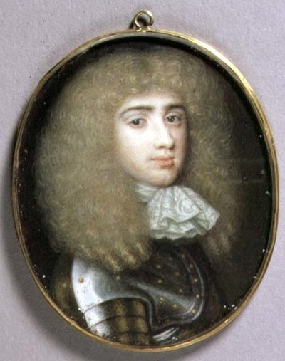 ロバート・ポーターのポートレート・ミニチュア、1660年頃（水彩・ベラム） 作： Richard  Gibson