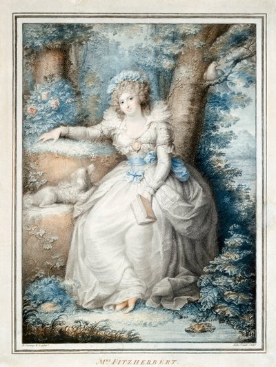 Mrs Fitzherbert (カラーリソ) 作： Richard (after) Cosway
