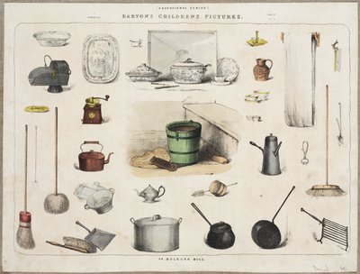 家庭用道具、1870～1900年頃 作： John Pardon