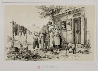 帰宅する炭鉱夫（ドイツ、1851年頃 作： John Pardon