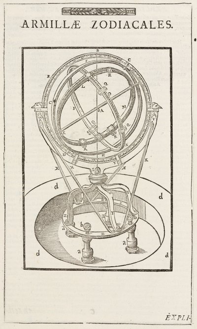 ティコ・ブラーエの黄道帯用腕木球（1570年以前 作： John Pardon
