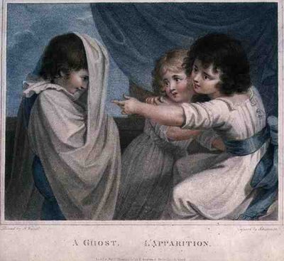 ルイジ・スキアボネッティ（1765-1810）が彫った「幽霊」は、T・シンプソンが出版した。 作： Richard (after) Westall