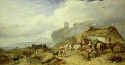 遠く離れたマル島のドローバーの停止、1845 作： Richard Ansdell