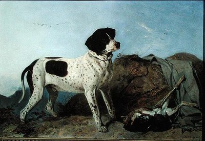Old Jack - A Pointer（油彩・キャンバス） 作： Richard Ansdell