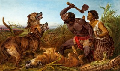 狩られた奴隷、1862年。 作： Richard Ansdell
