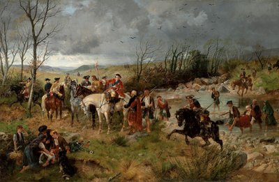 チャールズエドワード王子の停泊、1878年 作： Richard Beavis