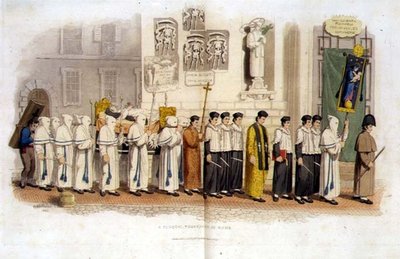 ローマの葬送行列 作： Richard Bridgens