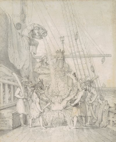 熱帯を横断、1826 年 10 月 15 日 作： Richard Bridgens