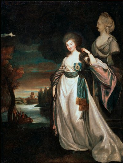 待っている婦人のアレクサンドラブラニツカヤ伯爵夫人の肖像、1778〜1781年。 作： Richard Brompton