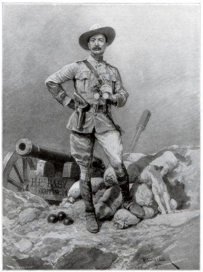 ロバートバーデンパウエル少将1857-1941、1900年。 作： Richard Caton II Woodville