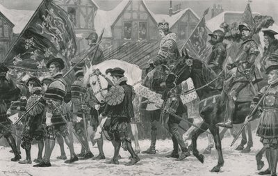 ロンドンを介したエドワード6世の戴冠式行列 作： Richard Caton Woodville