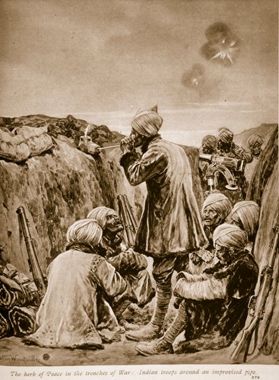 戦争の塹壕の平和のハーブ、1914-19 作： Richard Caton Woodville
