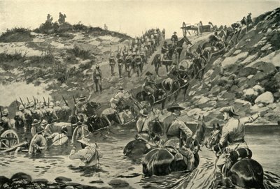 「フレールからチーヴレーまで - 輸送の困難」、1900 年。 作： Richard Caton Woodville II