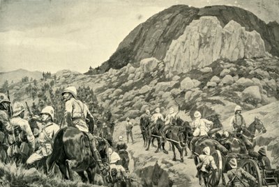 「1 月 24 日のスピオン コップへの攻撃に出かける」、1900 年。 作： Richard Caton Woodville II
