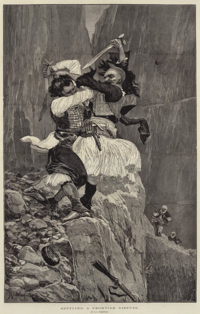 フロンティア紛争の解決 作： Richard Caton Woodville junior