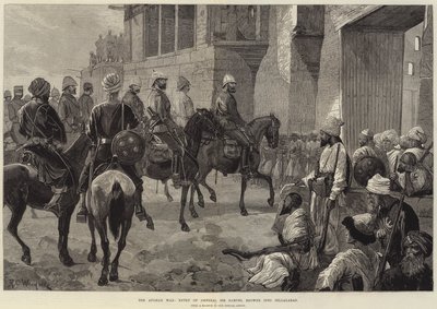 アフガニスタン戦争、サミュエルブラウン卿のジェララバード入り 作： Richard Caton Woodville junior