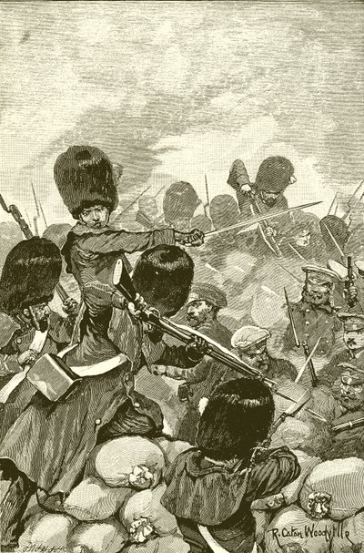 土のうバッテリーの中での戦い 作： Richard Caton Woodville junior