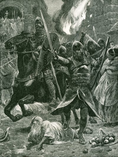 ウィリアム1世の承認の結果、1066年のクリスマス 作： Richard Caton Woodville junior