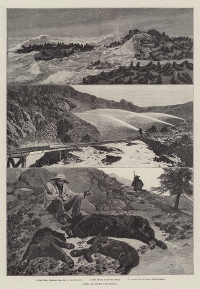 アッパーカリフォルニアの景色 作： Richard Caton Woodville junior
