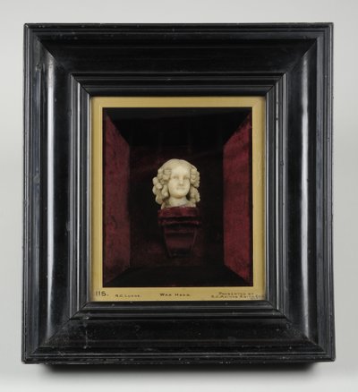 少女の胸像、1850年頃（ワックス） 作： Richard Cockle Lucas